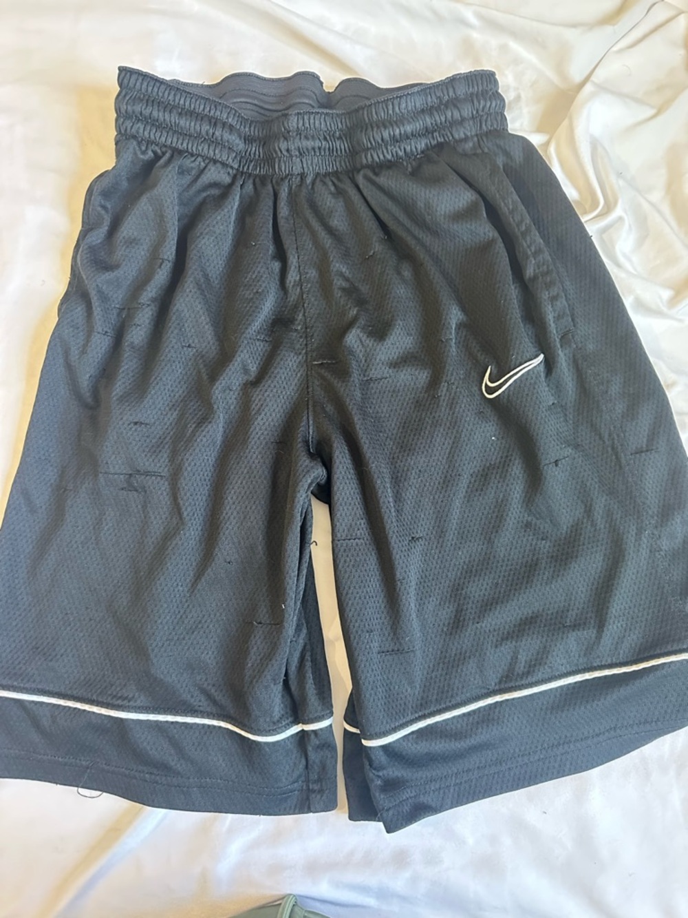 Nike Black Dri-FIT Performance Training Shorts with White Logo